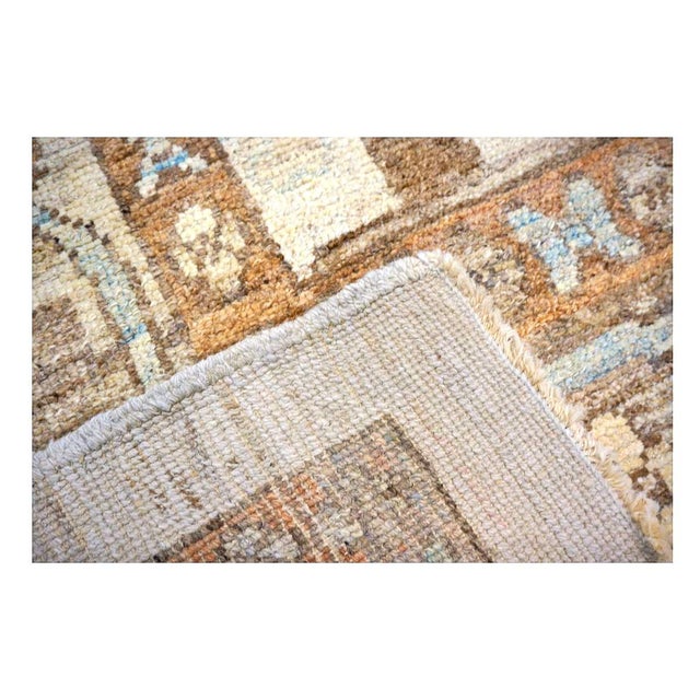 Turkish Donegal Wool & Hemp 13x18 Ivory, Tan & Rust Handmade Oversized Area Rug #1140073 For Sale - Image 4 of 6