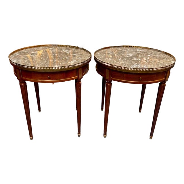 19th Century French Directoire Mahogany Boulliotte Tables For Sale