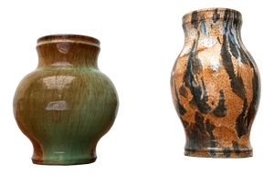 Art Deco Ceramic Vases, Germany, Set of 2