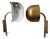 Tilting Wall Lamps in Brass and Bronze by Lumi Milano, 1960s, Set of 2 For Sale