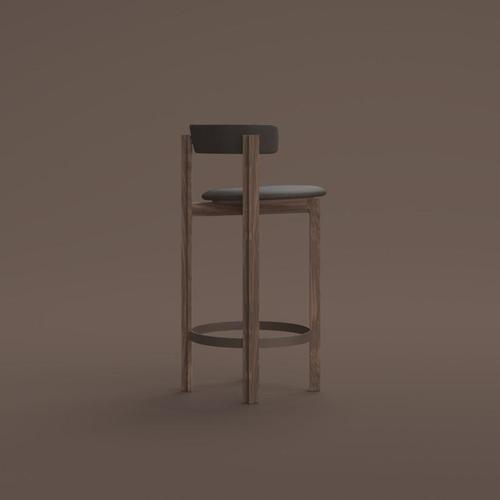 Wood Oak Principal Bar Chair by Bodil Kjaer for Karakter For Sale - Image 7 of 13