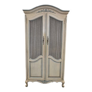 White Fine Furniture French Country Clothing Armoire For Sale