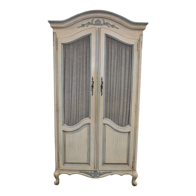 White Fine Furniture French Country Clothing Armoire Chairish