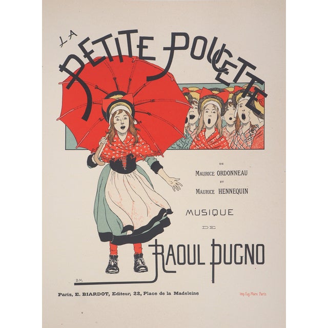 Louis-Maurice Boutet De Monvel, La Petite Poucette, 1897, Original Lithograph For Sale