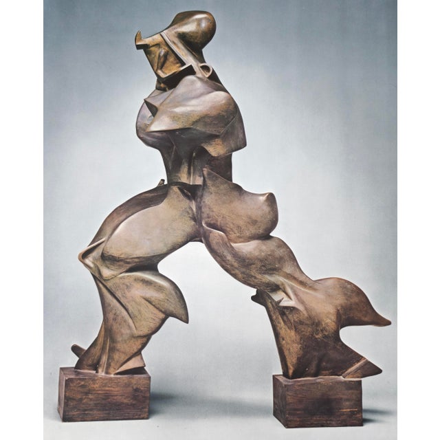 Umberto Boccioni Unique Forms of Continuity in Space Original poster for the exhibition at Maeght Foundation 1981 79 x 45...