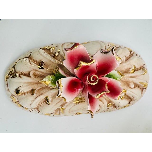 Vintage Italian Capodimonte Porcelain Tureen or Serving Dish Centerpiece W/Roses For Sale - Image 16 of 18