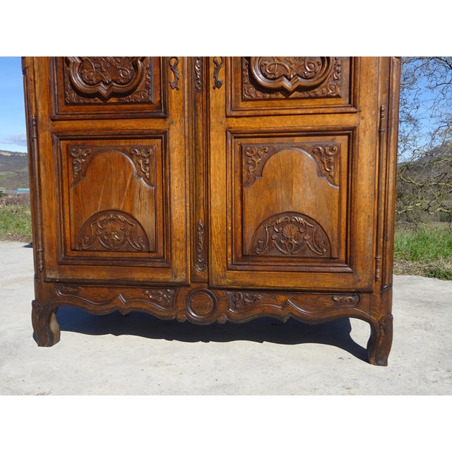 Renaissance-Style Wardrobe in Oak, 1950s For Sale - Image 11 of 18
