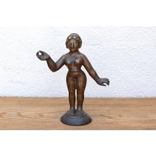 Grand 18th Century Bronze Radha Statue For Sale