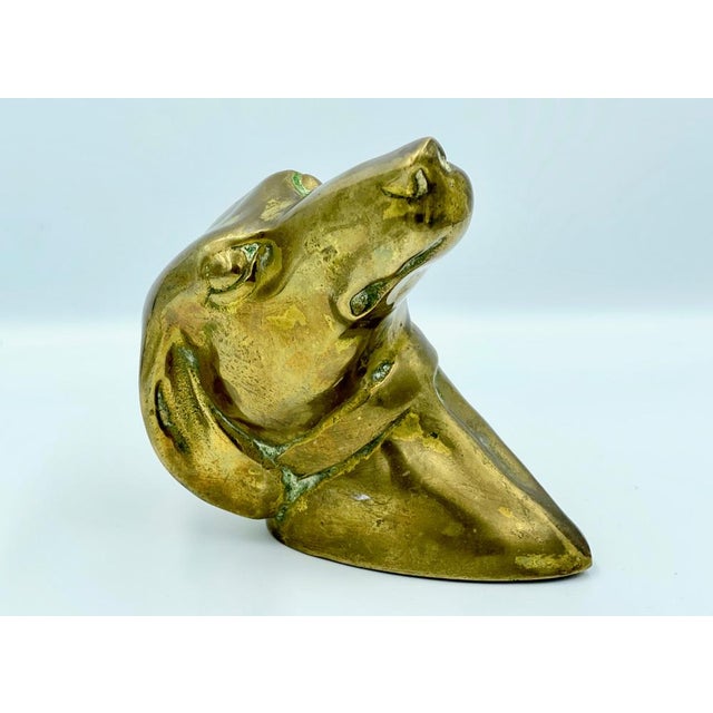 French Brass Greyhound Head, 1950s For Sale - Image 6 of 12