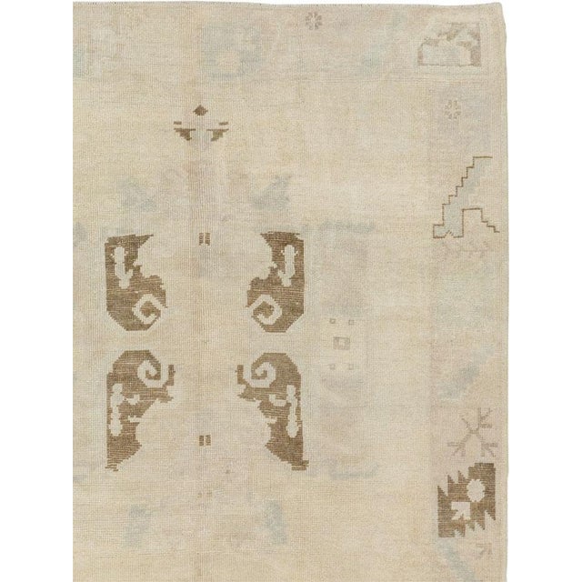 Rustic Galerie Shabab Collection Mid-20th Century Turkish Anatolian Wide Gallery Runner For Sale - Image 3 of 10