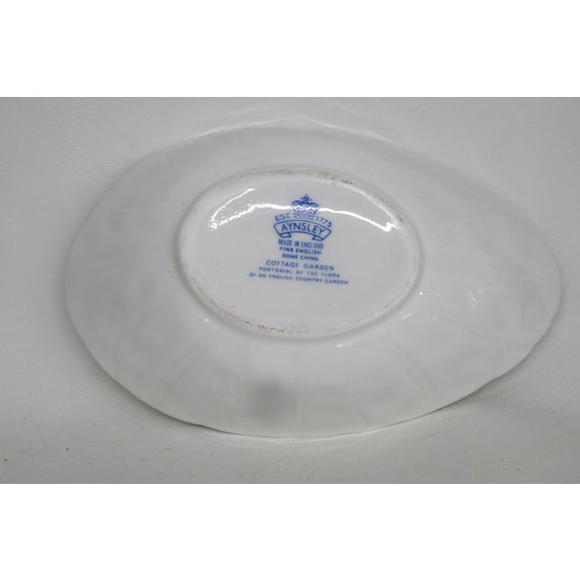 Aynsley Cottage Garden Butterflies and Floral English Bone China Bowl 4585b For Sale In Miami - Image 6 of 13