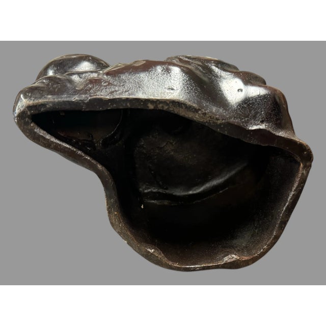 Metal Mid 20th Century Oriental Bronze Figural Statue Sculpture of a Lady For Sale - Image 7 of 10