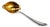 Silver Sauce Spoon with Ambidextrous Gold Ladle For Sale