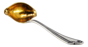 Silver Sauce Spoon with Ambidextrous Gold Ladle