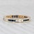2010s 1.35ctw Blue Sapphire Diamond Eternity Band 14k Gold Stackable Wedding Ring For Sale - Image 5 of 7