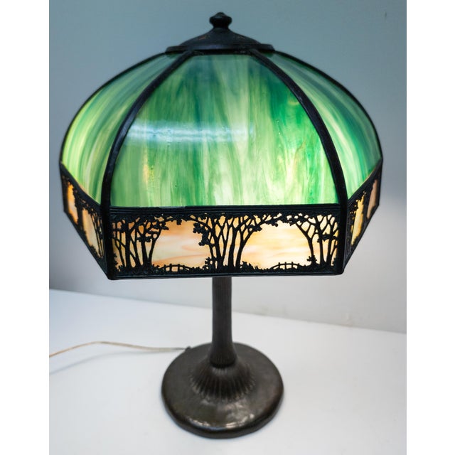 Early 20th Century Early 20th Century Arts and Crafts Handle Table Lamp For Sale - Image 5 of 18