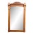 Antique Victorian Eastlake Walnut Hanging Mirror With Carved Scalloped Pediment For Sale