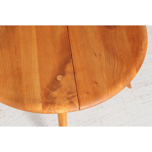 Mid-Century Elm and Beech Drop-Leaf Side Table from Ercol, 1960s For Sale - Image 6 of 12