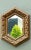 Gold Vintage Italian Hexagonal Carved Wood Mirror For Sale - Image 8 of 12