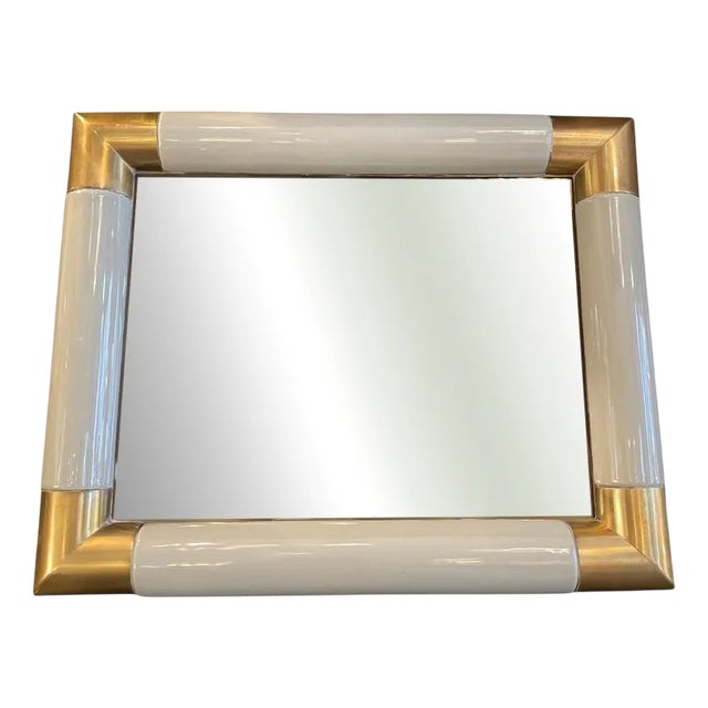 Brass and Grey Ceramic Frame, 1970s For Sale