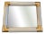 Brass and Grey Ceramic Frame, 1970s For Sale