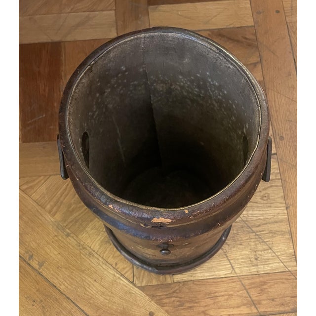 19th Century Leather Bucket, 1890s For Sale - Image 3 of 9