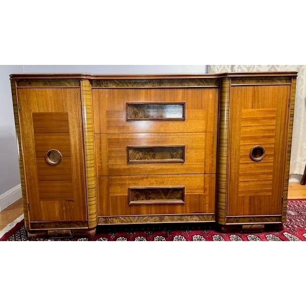 1920s Set of Two Exotic Wood, American Art Deco Cabinets/Dressers For Sale In San Francisco - Image 6 of 13