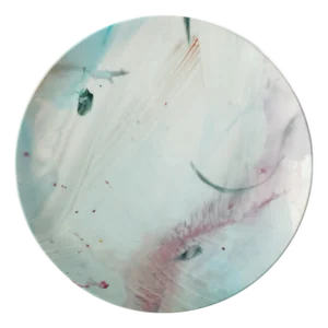 Limited Edition "Love Liberates" Fine Bone China Plate No. 4 by Fanyu Lin
