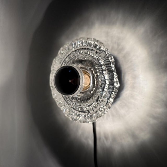Ice Glass Wall Light or Flush Mount from Peill & Putzler, 1970s For Sale - Image 14 of 18