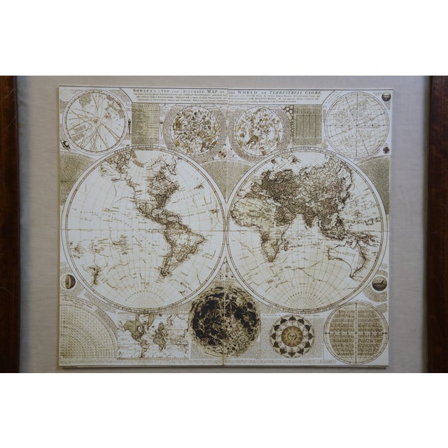 Late 20th Century Late 20th Century Carington Bowles New & Accurate World Map Terrestrial Globe Reproduction 32" For Sale - Image 5 of 12