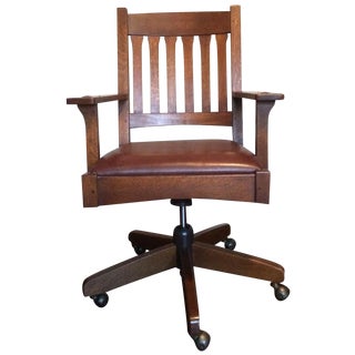 Stickley Audi & Co. Swivel Tilt Chair For Sale