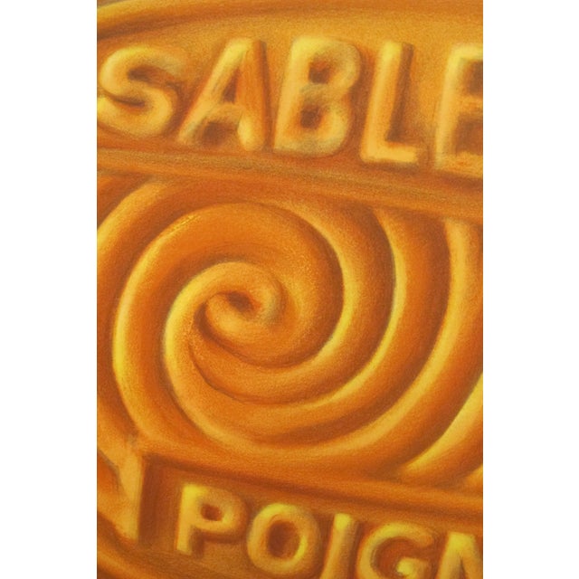 Illustration 1940s Original Oversize French Sable Du Mans Cookie Poster For Sale - Image 3 of 4