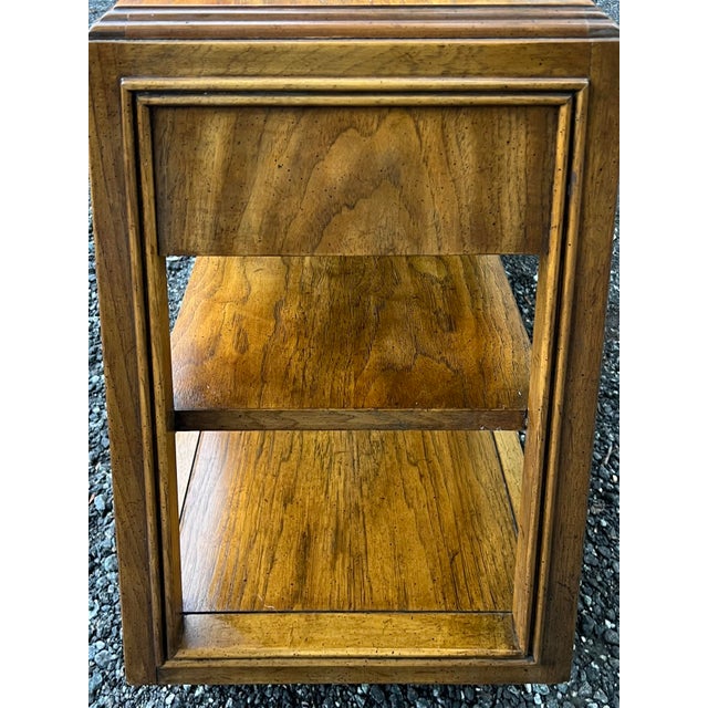 Brown Drexel Heritage Accolade Campaign Style Console For Sale - Image 8 of 12