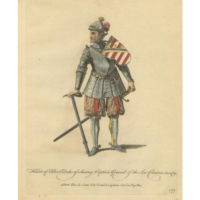 Jefferys, Albert Duke of Saxony in Armor with Shield and Sword, Costume ...