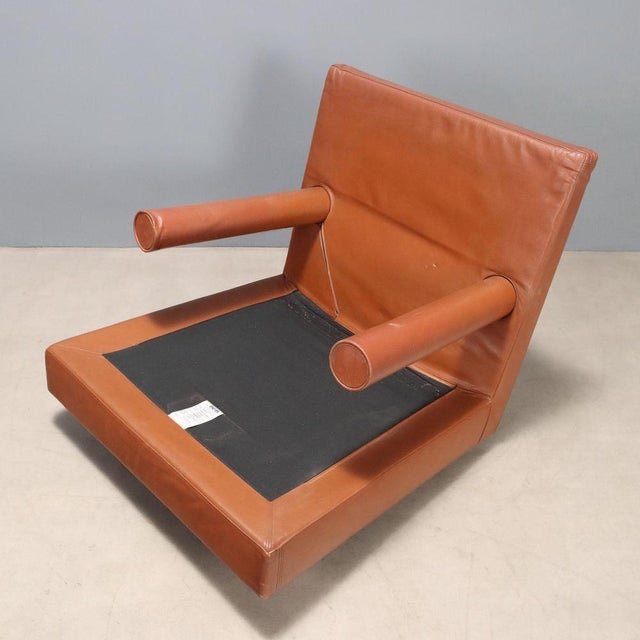 Brown Baisity Armchair attributed to Antonio Citterio for B&B For Sale - Image 8 of 13