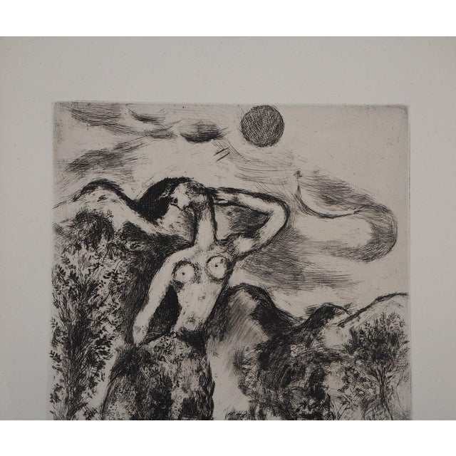 Marc Chagall, The Mouse Transformed Into a Girl, 1952, Original Etching For Sale - Image 3 of 8