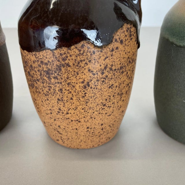 Ceramic Fat Lava Supercolor Vases from Marei, Germany, 1970s, Set of 3 For Sale - Image 7 of 17