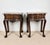 French Louis XV Style Nightstands with Marble Tops, 1940s, Set of 2 For Sale - Image 4 of 16