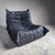 Togo Lounge Chair in Black Leather by Michel Ducaroy for Ligne Roset For Sale - Image 4 of 4