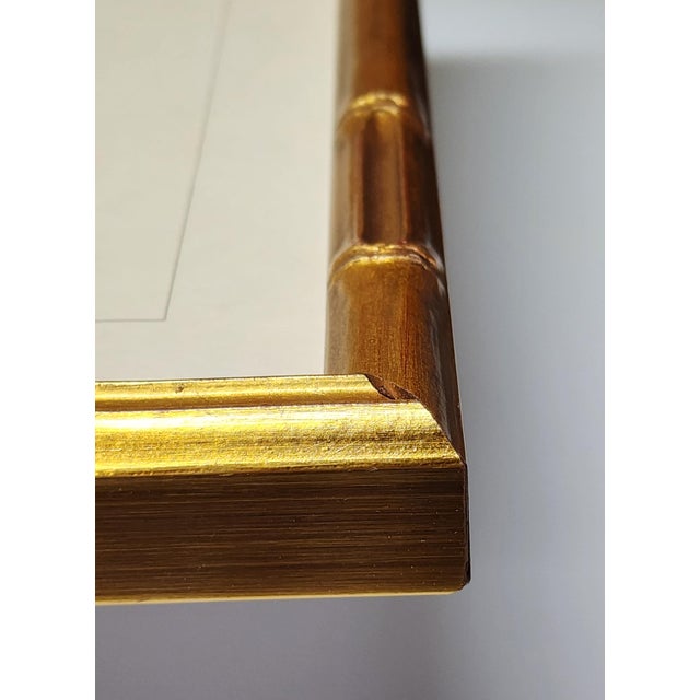 Group of Six Framed Tropical Botanicals in Bamboo Set #4 For Sale - Image 10 of 11