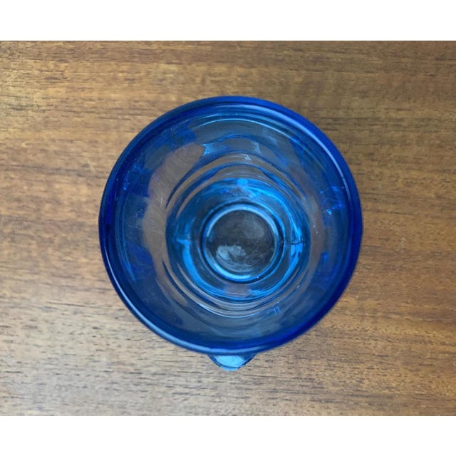 Glass Mid-Century Model 20064 Blue Glass Vase by Vladislav Urban for Hermanova Hut, 1960s For Sale - Image 7 of 18