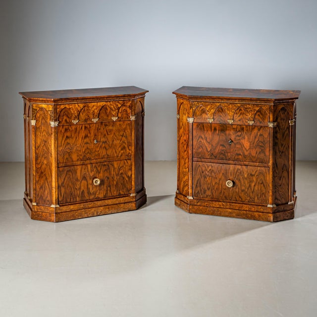 Mid-19th Century Pair of Commodes with Gothic Arches, Italy For Sale - Image 10 of 12