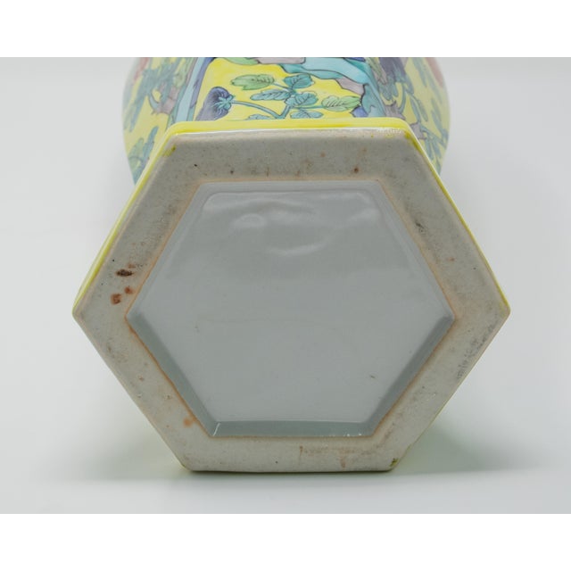 Chinese Chinese Hand Painted Ceramic Urns - a Pair For Sale - Image 3 of 12