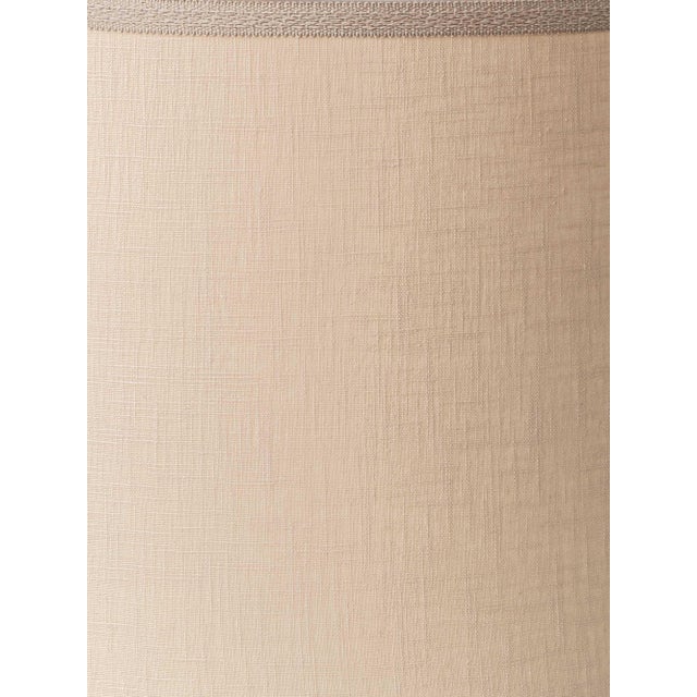 Spanish Revival Ceramic Table Lamps with New Linen Shades, 2010s, Set of 2 For Sale - Image 9 of 18