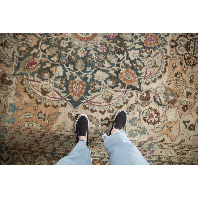 Vintage Distressed Meshed Carpet - 8'6" x 11'10" For Sale - Image 12 of 16