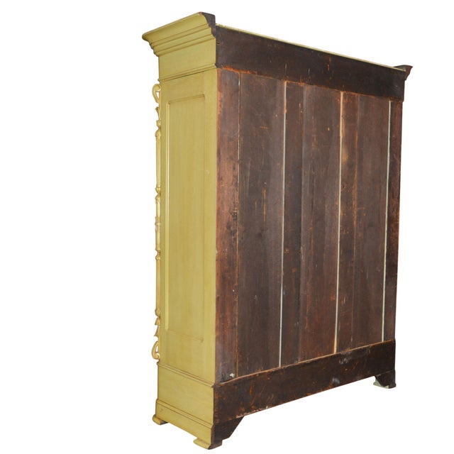 Antique French Country Yellow Armoire Chairish