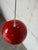 1970s 1970s Mid-Century Modern Louis Poulsen Red Globe Metal Pendant Light Space Age Ceiling Lamp Danish For Sale - Image 5 of 10