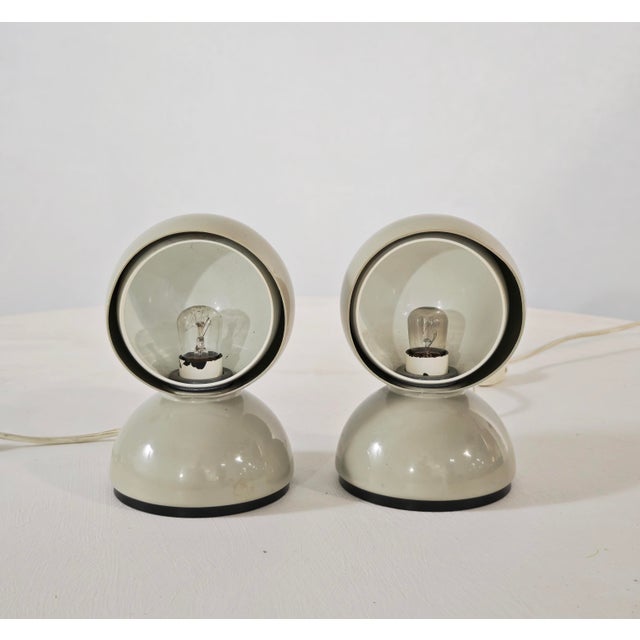 Eclisse Italia Table Lamps by Vico Magistretti for Artemide, 1965, Set of 2 For Sale - Image 11 of 18