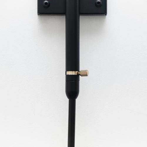 Mid-Century Modern Black Two Rotating Straight Arms Wall Lamp by Serge Mouille For Sale - Image 10 of 13