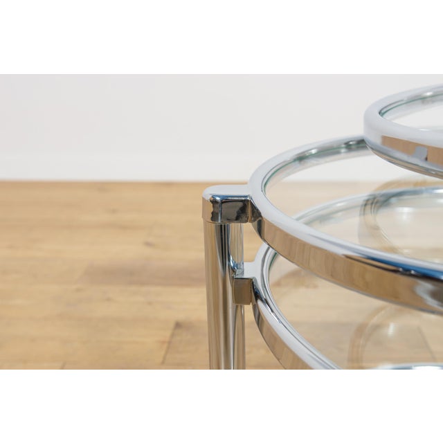 Mid-Century Chrome and Glass Coffee Table by Milo Baughman, USA, 1970s For Sale - Image 14 of 17